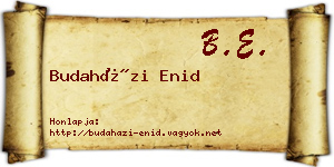 Budaházi Enid névjegykártya